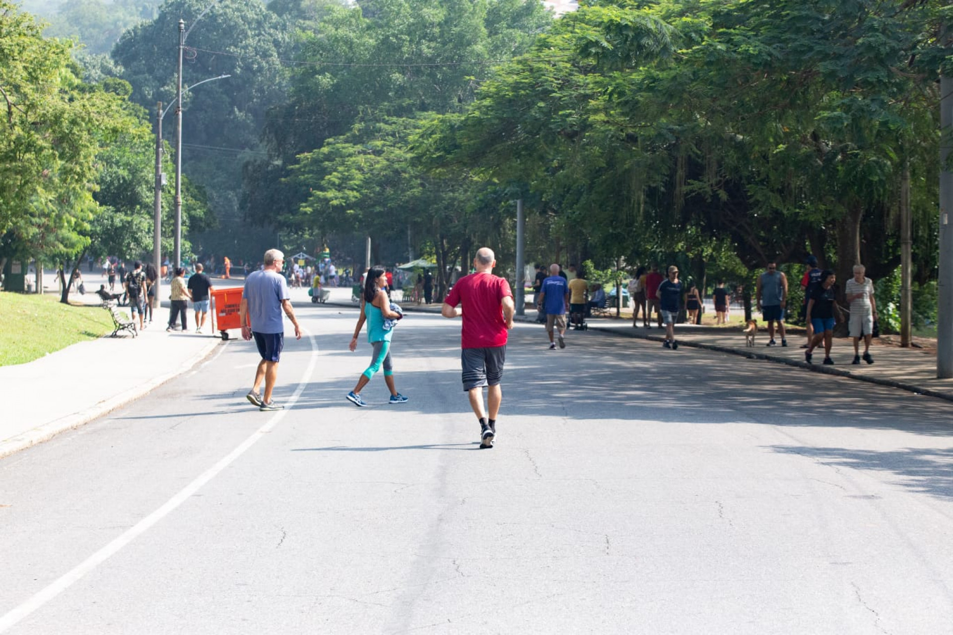 Movimentação na Quinta da Boa Vista na manhã deste domingo (24) - Érica Martin / Agência O Dia