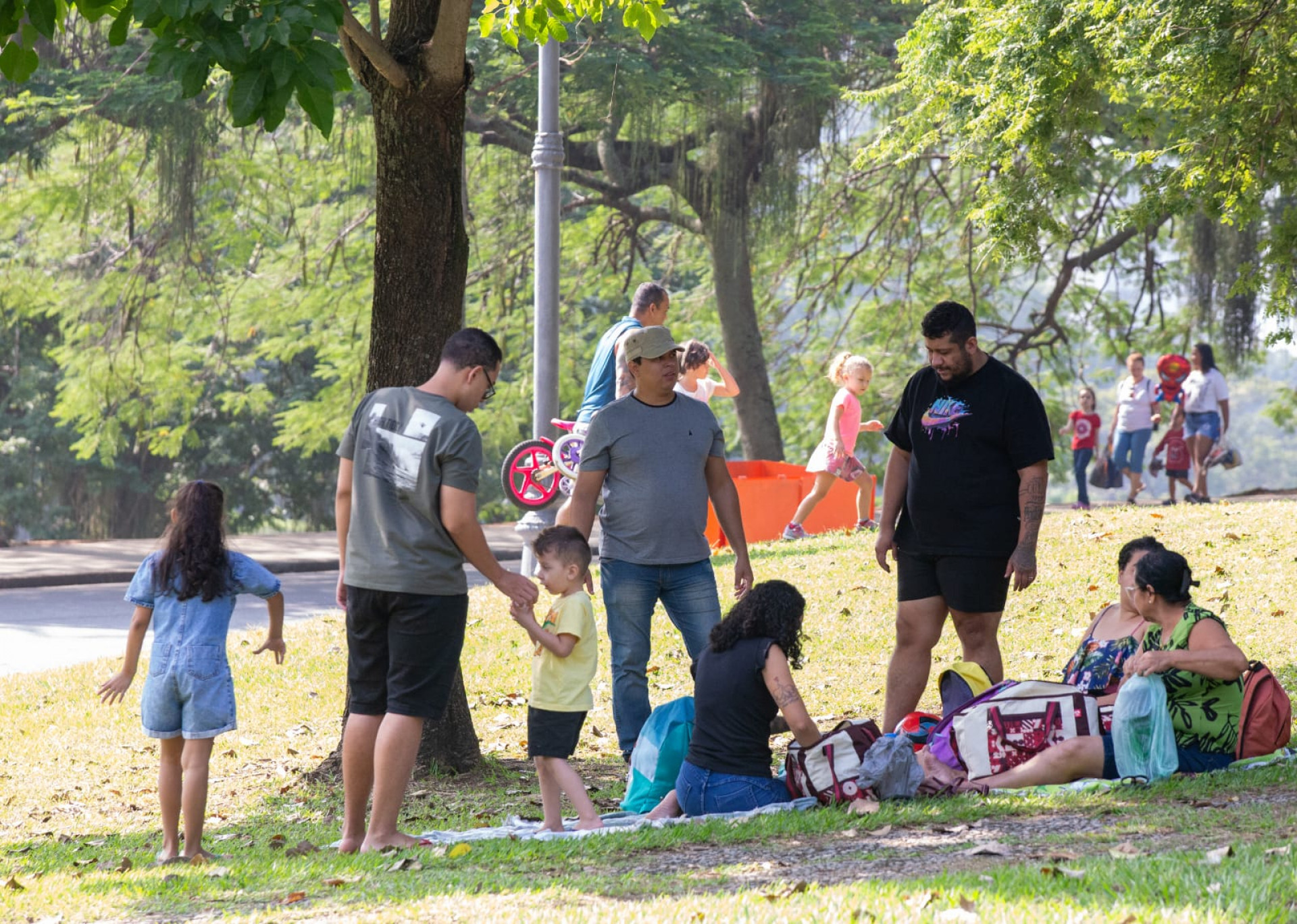 Famílias e grupo de amigos tomaram conta da Quinta da Boa Vista neste domingo (24)
- Érica Martin / Agência O Dia