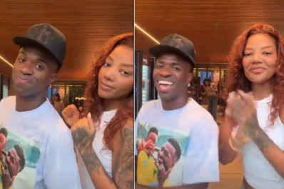 Ludmilla mostra dancinha com Vini Jr.: 'Meu vizinho favorito'