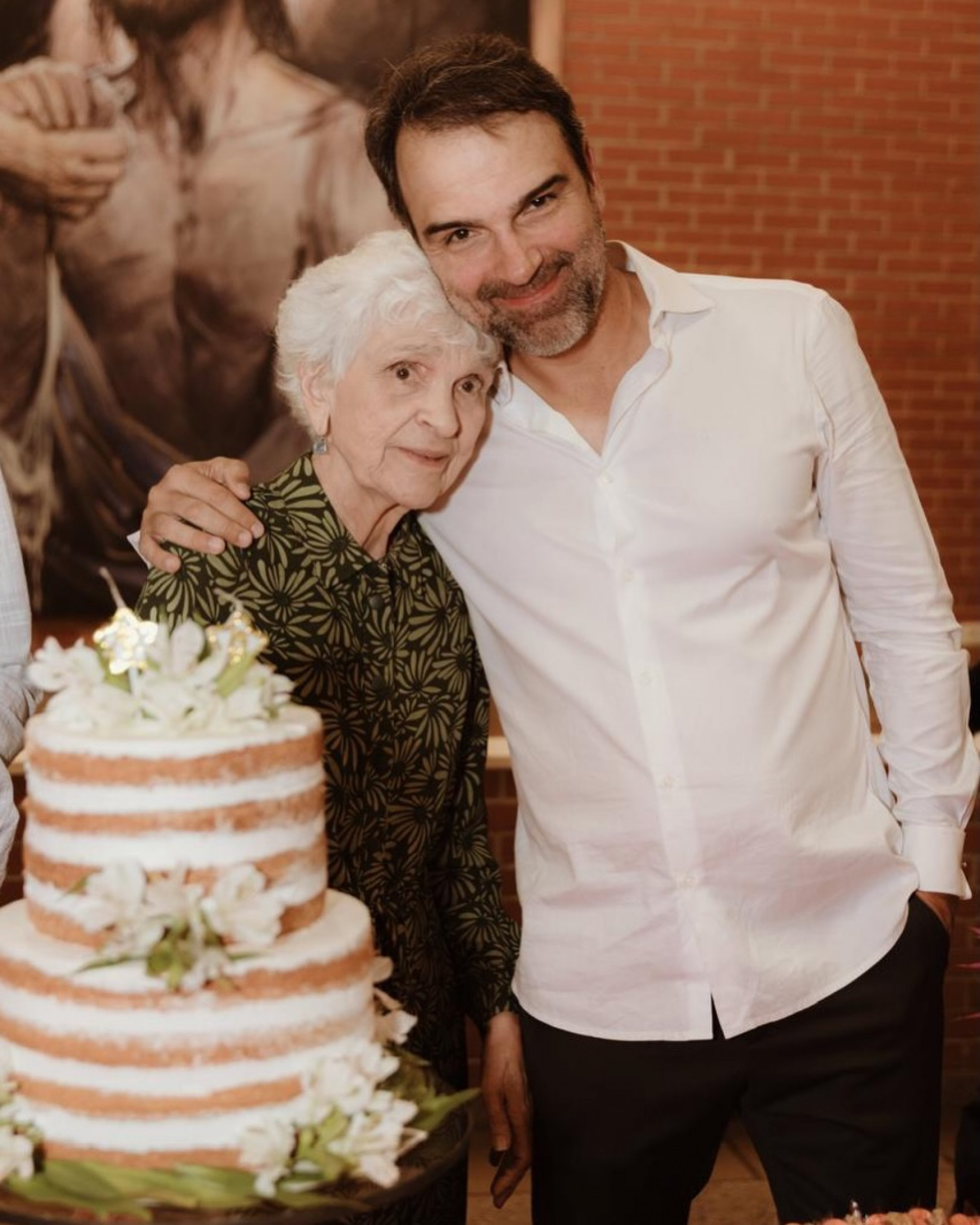 Tadeu Schmidt e a mãe, Dona Janira - Reprodução do Instagram