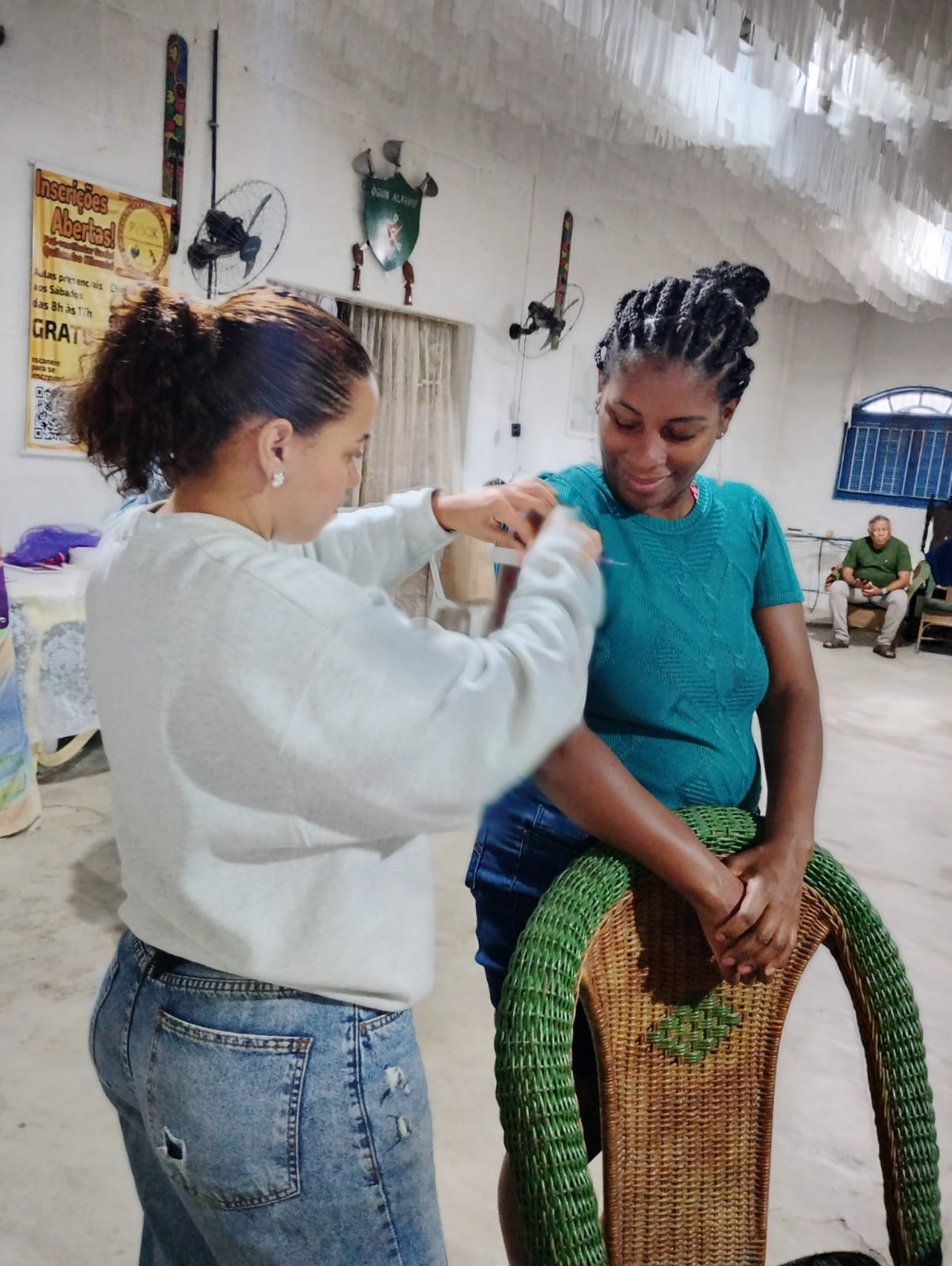 Quilombo de Magé recebe ação de imunização contra a gripe