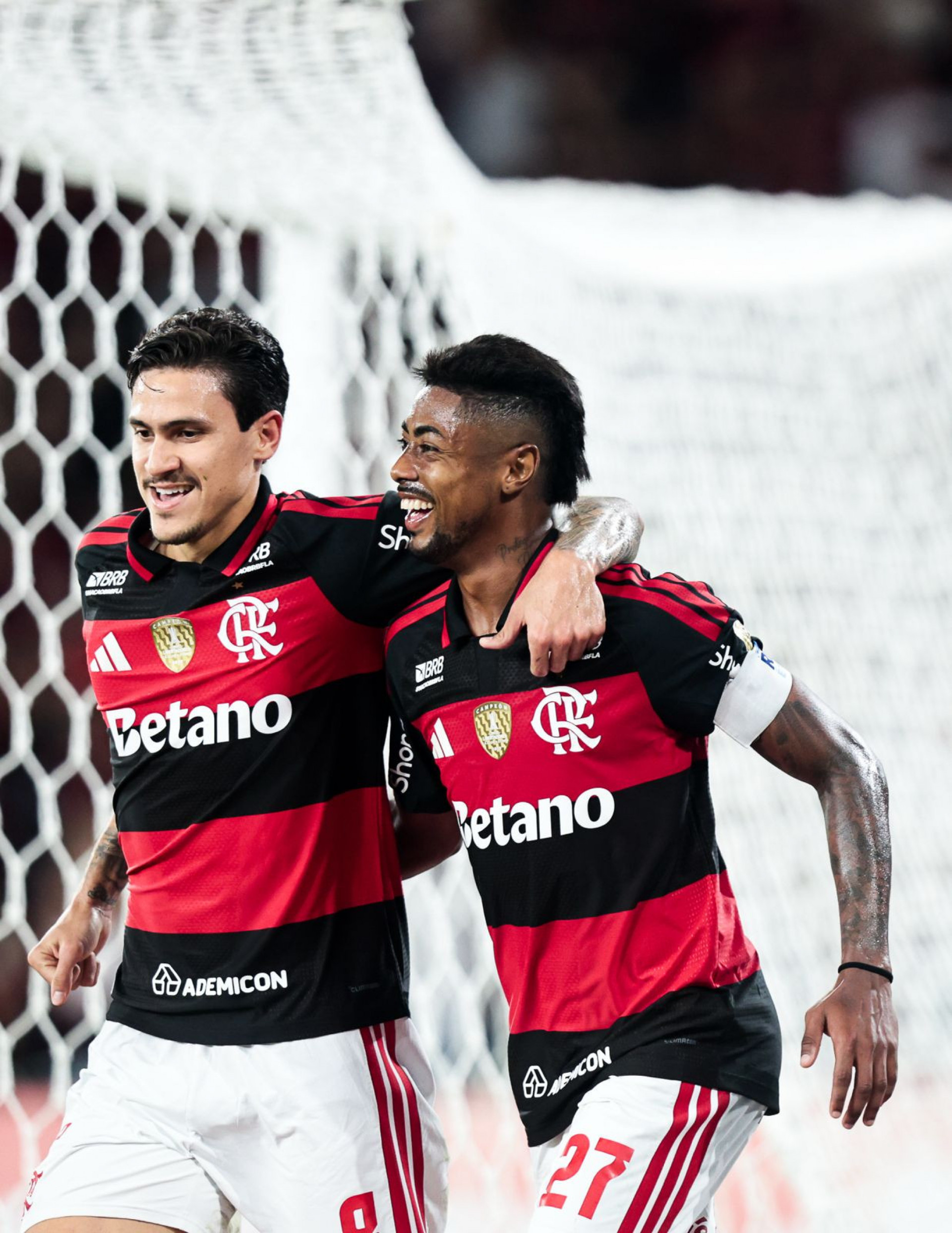 Bruno Henrique anotou dois gols na vit&oacute;ria do Flamengo sobre o Cusco