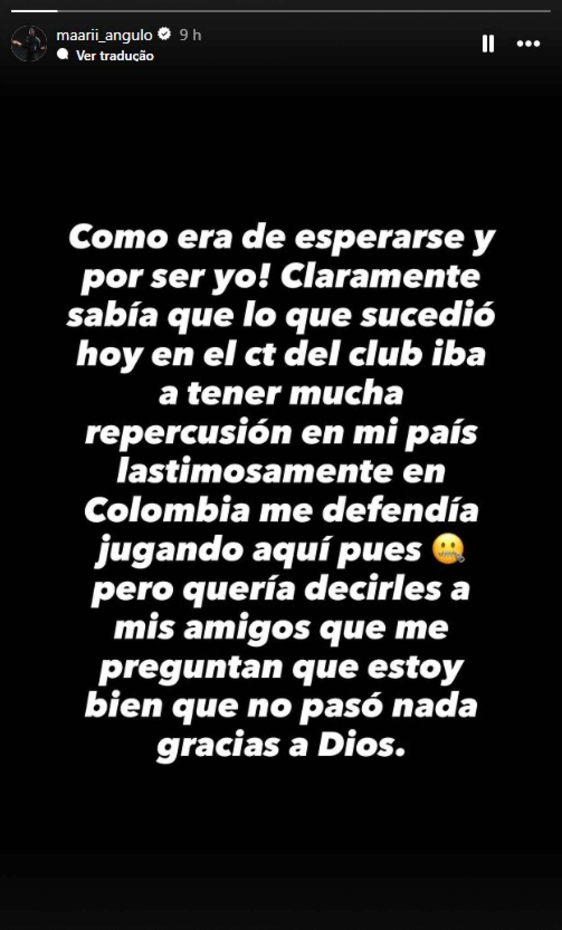 Post de Marino Hinestroza no Instagram - Reprodução / Instagram