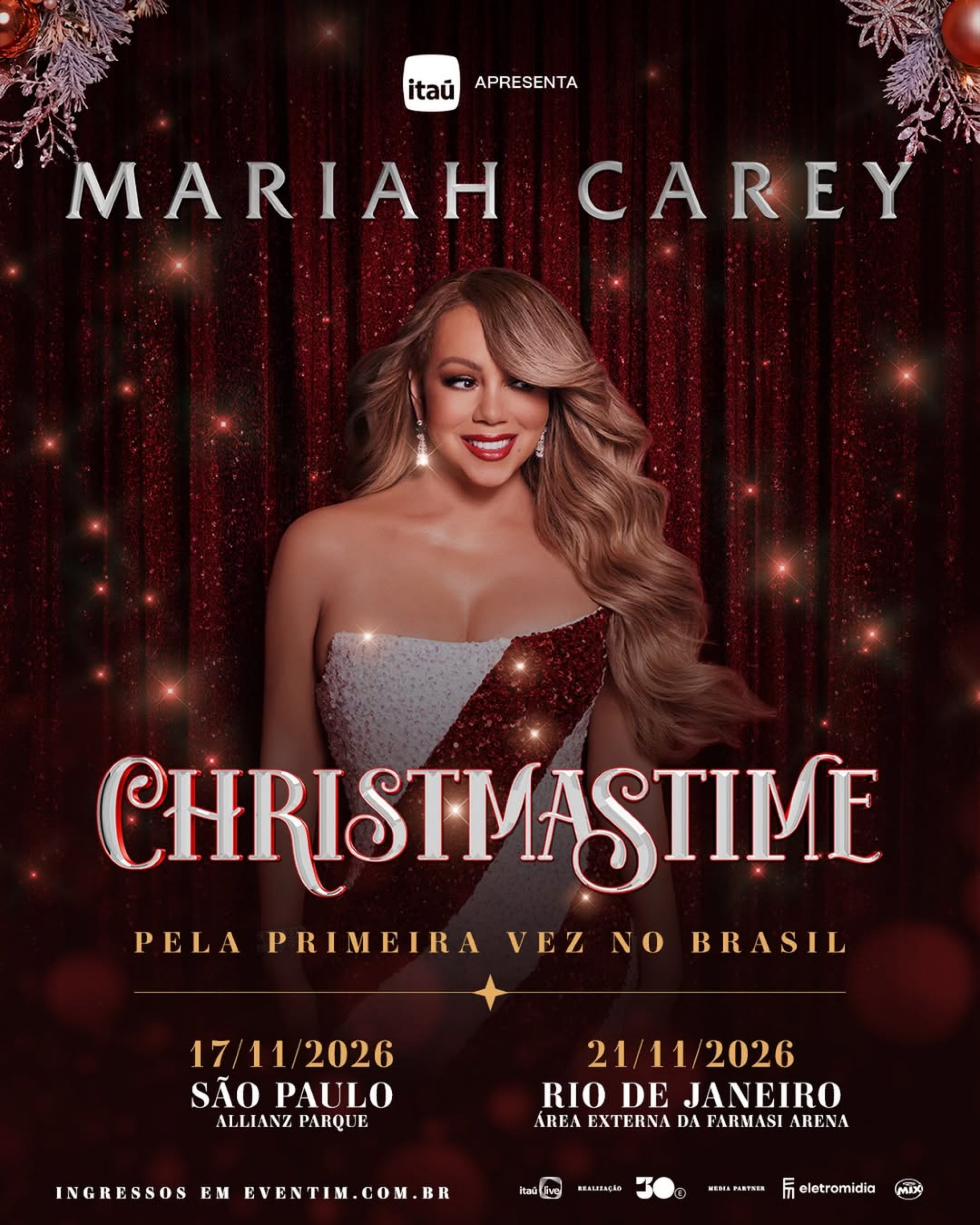 Mariah Carey anuncia shows de Natal no Brasil - Reprodu&ccedil;&atilde;o / Instagram
