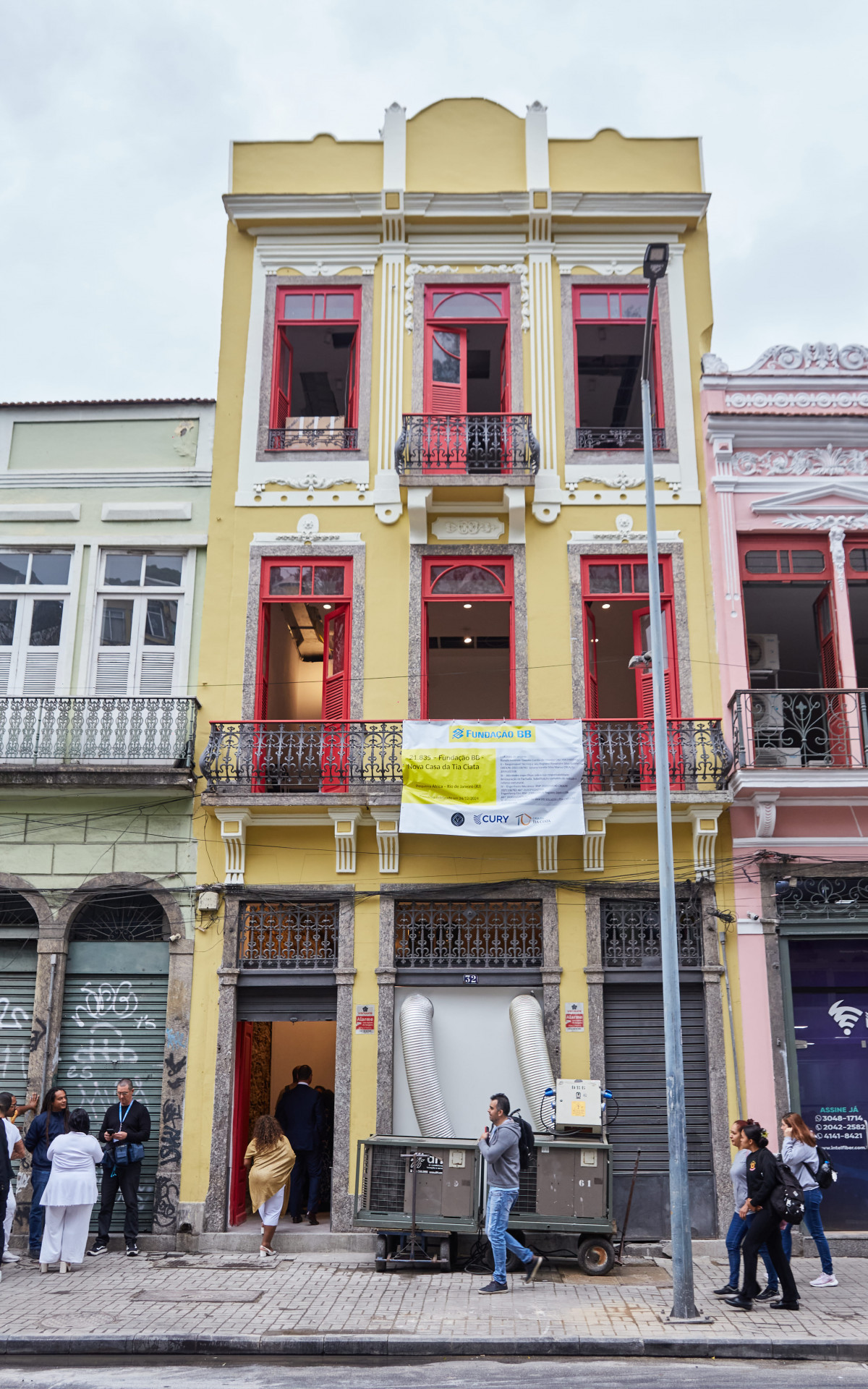A Casa da Tia Ciata fica na Rua Camerino, 5, Saúde, na região conhecida como Pequena África - Divulgação / Casa da Tia Ciata