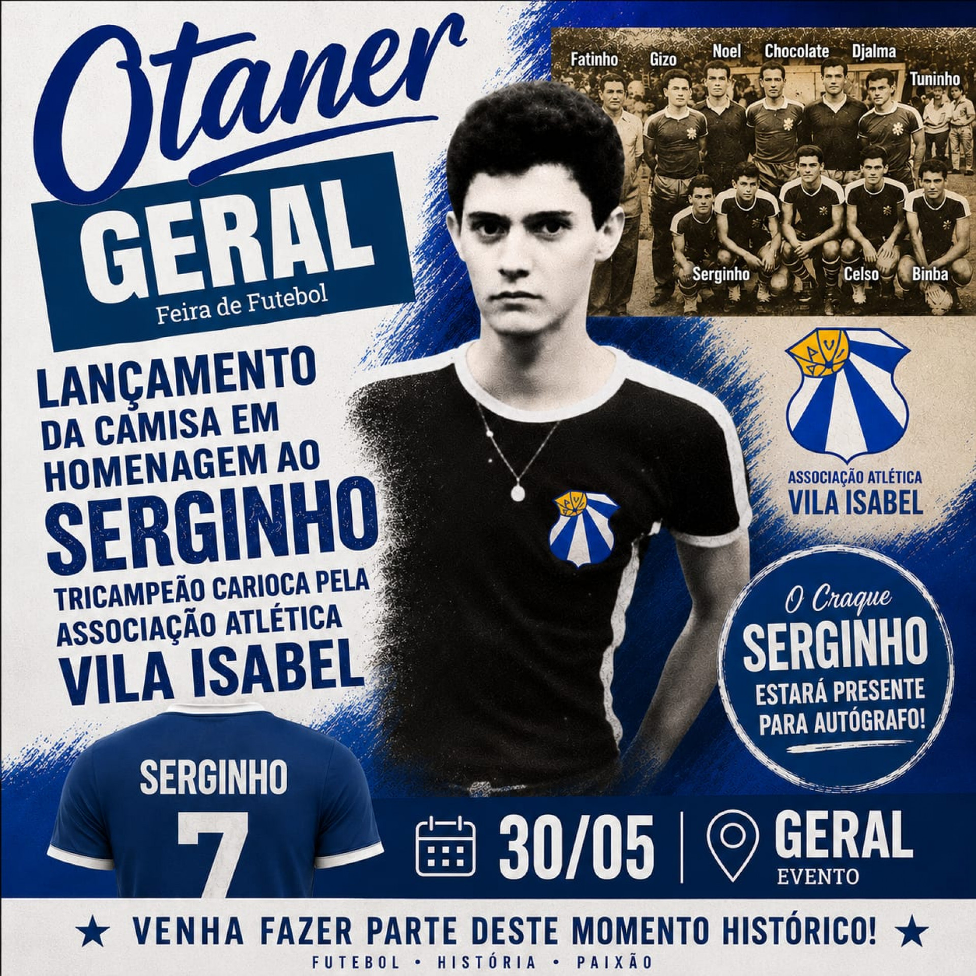 Ícone do futsal brasileiro, Serginho Carioca receberá homenagem em Vila Isabel