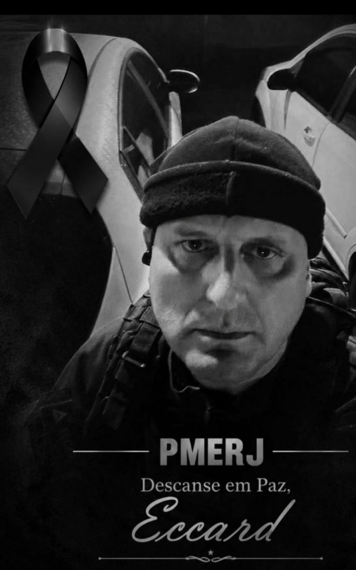 Subtenente da PM André Luiz Cardoso Eccard, de 49 anos, foi morto com um tiro na cabeça em um ataque na Comunidade da Covanca - Reprodução