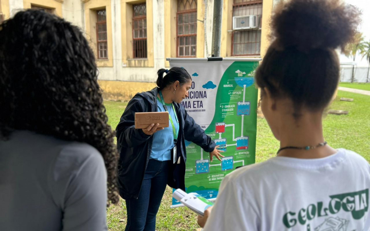 Equipes treinadas desenvolvem atividades educativas sobre ciclos e importância da água
