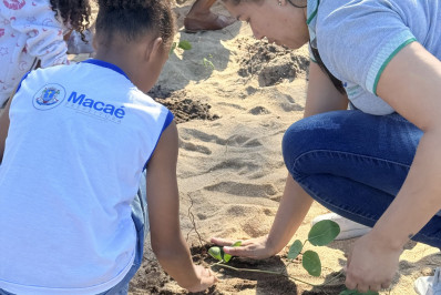 Faixa verde volta a ganhar vida na Praia do Pecado com plantio de espécies nativas