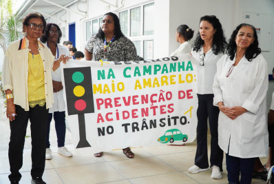 Prefeitura realiza ação do Maio Amarelo com palestra na Clínica Municipal Gonçalense do Mutondo
