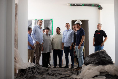 Prefeito Neto recebe presidente da Alerj e deputados para visita a obras estratégicas em Volta Redonda