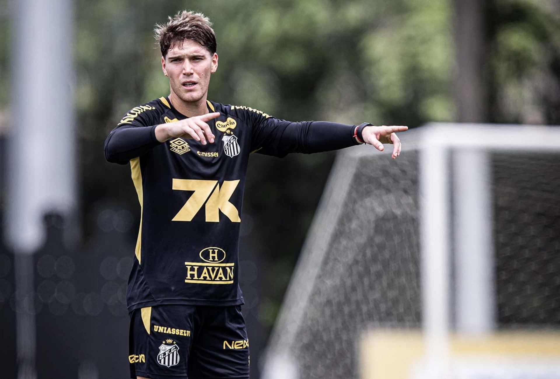 Ausente no treino, Rollheiser vira d&uacute;vida no Santos contra o Vit&oacute;ria