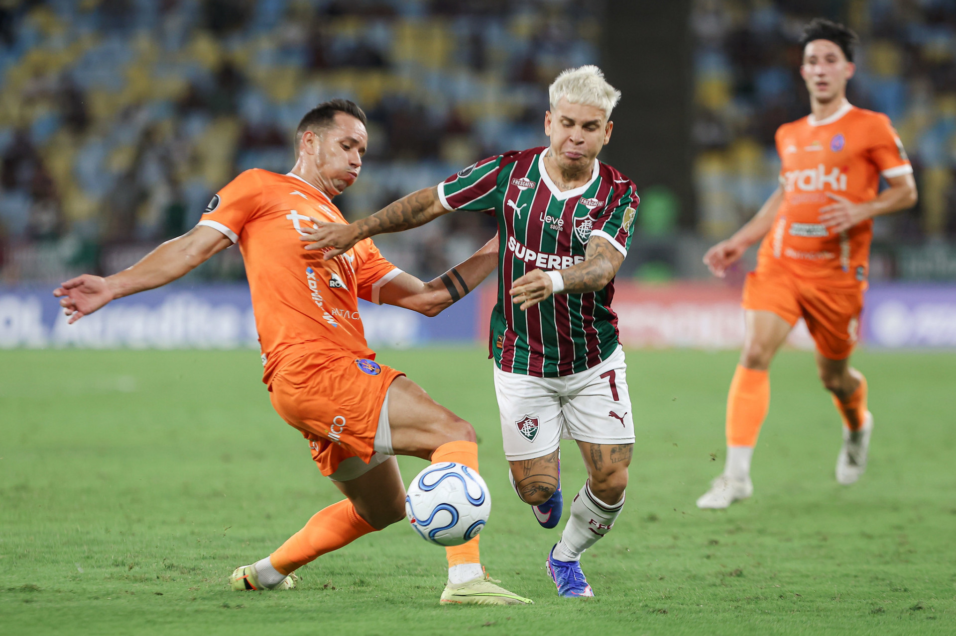 Lance do jogo entre Fluminense e Deportivo La Guaira - Lucas Merçon / Fluminense FC