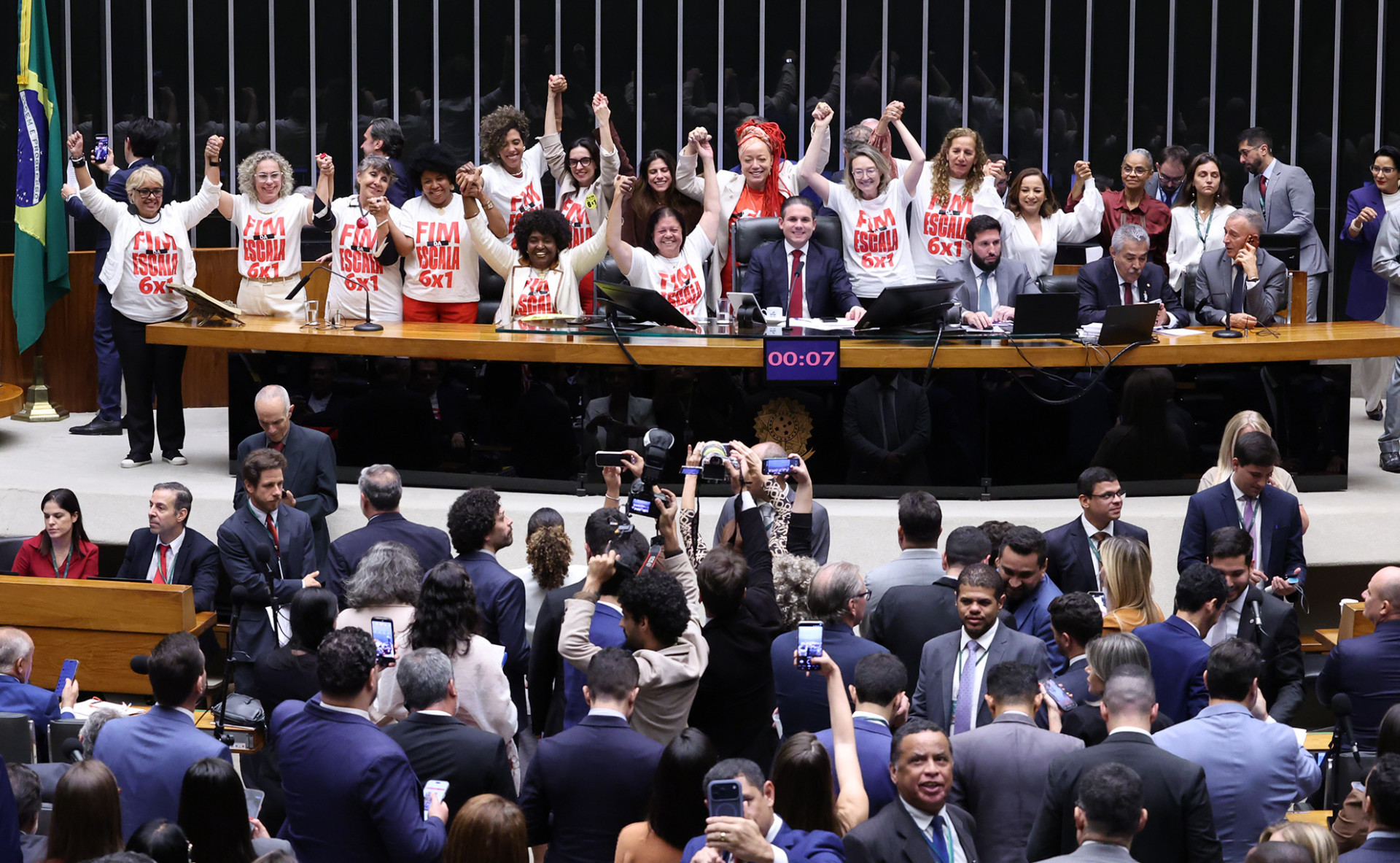 PEC do fim da escala 6x1 foi aprovada na C&acirc;mara no fim da noite de quarta-feira - Bruno Spada / C&acirc;mara dos Deputados
