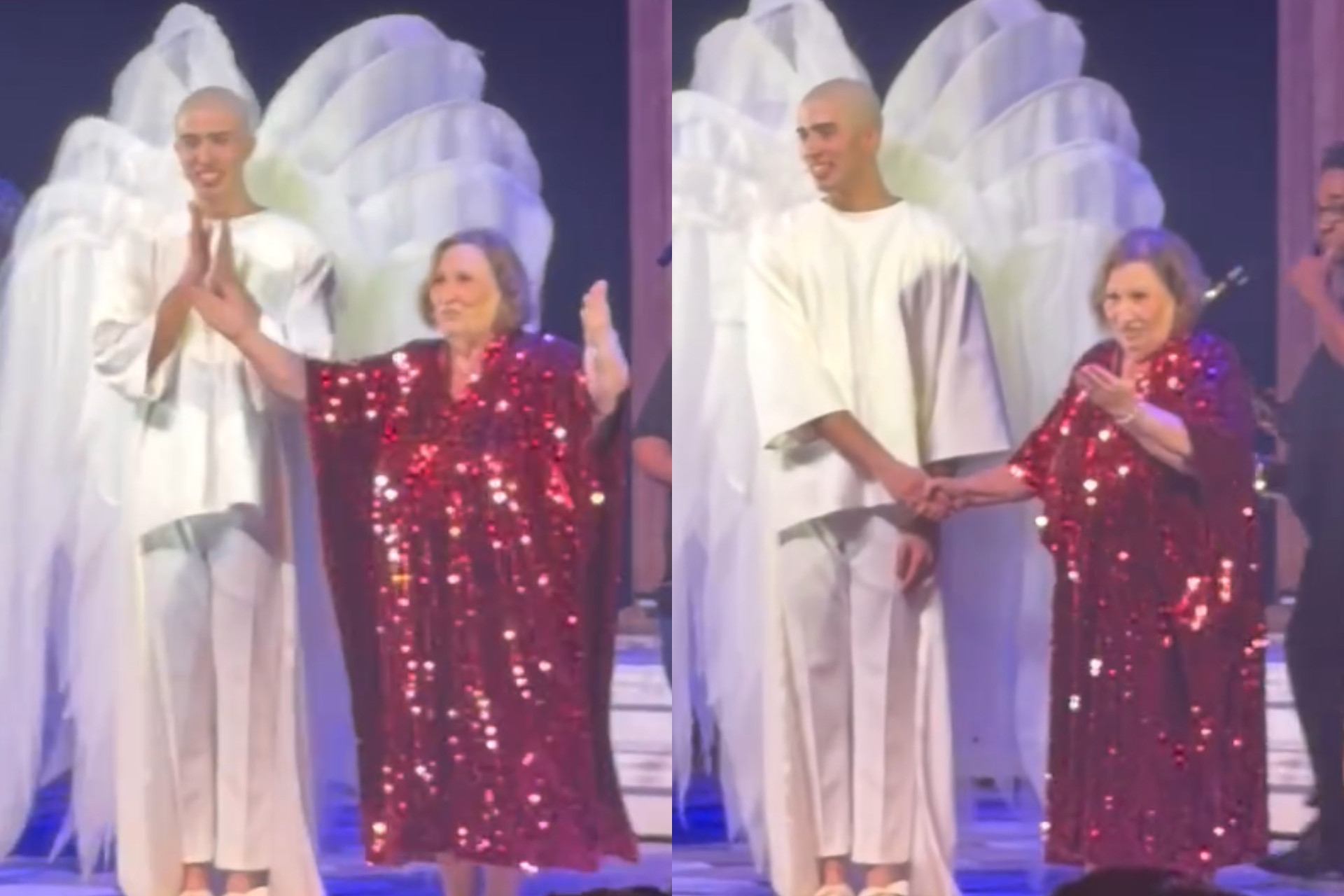 Dona Déa Lúcia é ovacionada em ensaio aberto de musical sobre Paulo Gustavo no Rio