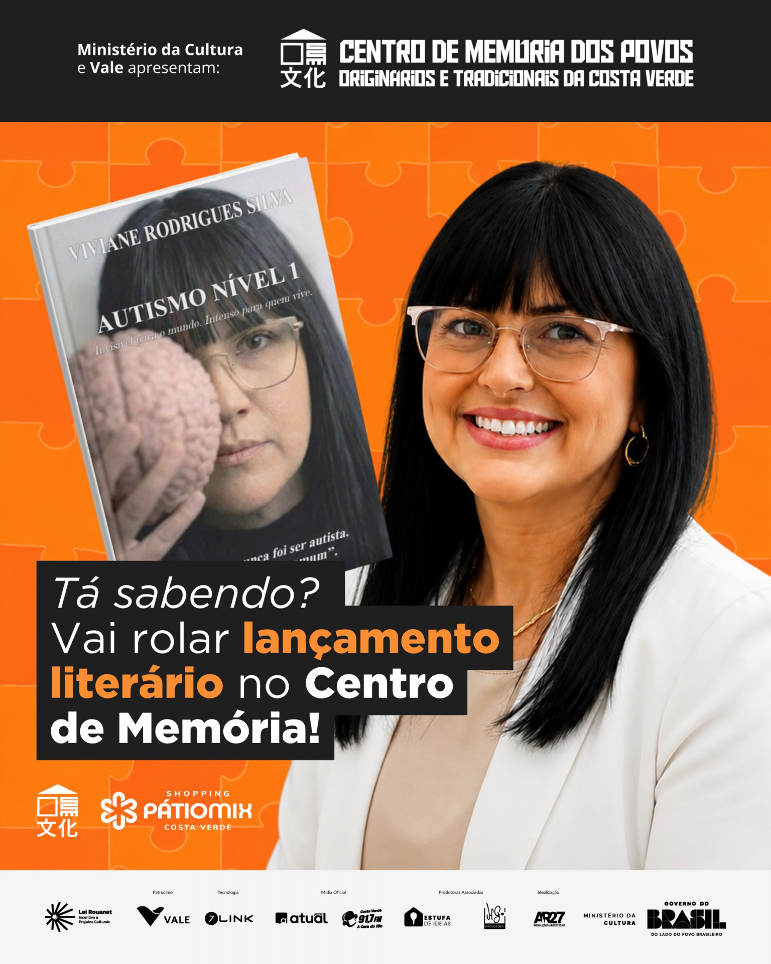 Pedagoga Viviane Rodrigues lança livro sobre autismo no Centro de Memória