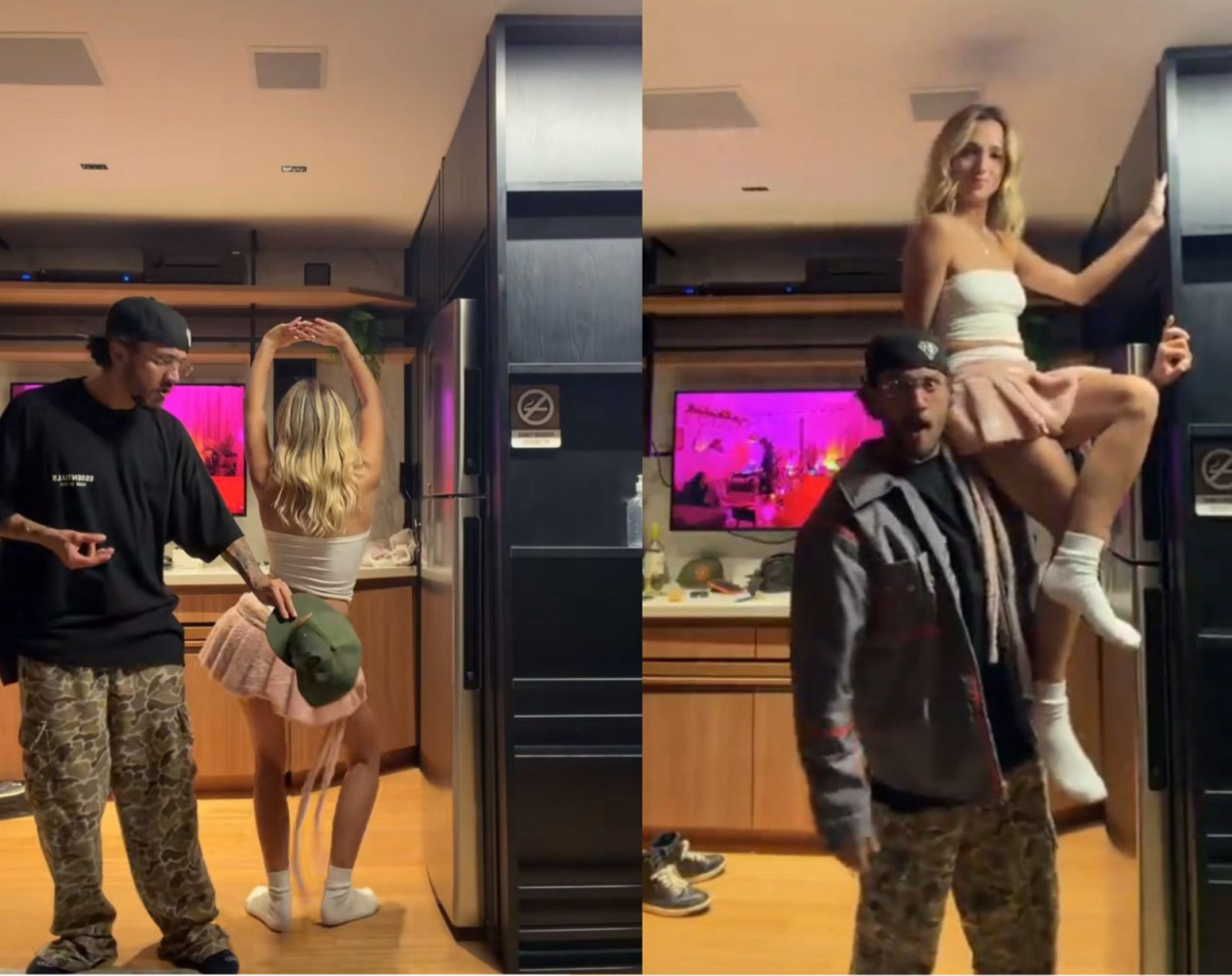 Christian Figueiredo e Samira Sagr fazem trend do TikTok juntos - Reprodução / TikTok