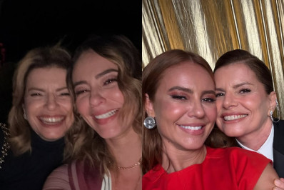 Paolla Oliveira celebra aniversário de Debora Bloch