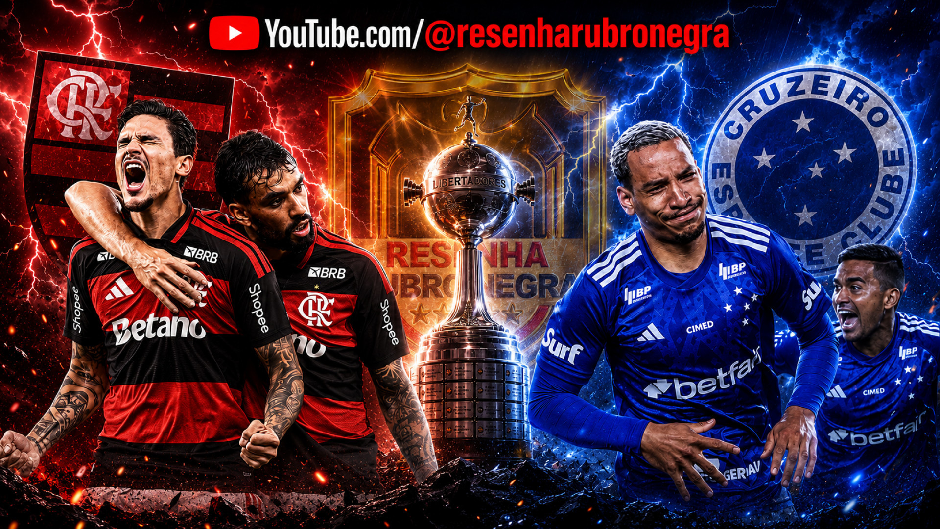 Potências financeiras, Flamengo e Cruzeiro decidirão vaga na Libertadores