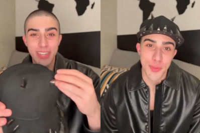 Ator de musical sobre Paulo Gustavo se emociona ao ganhar boné usado pelo humorista