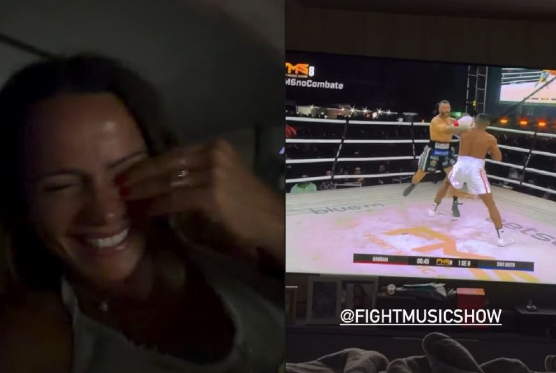 Vídeo: Viviane Araujo ri de luta entre Davi Brito e Bambam