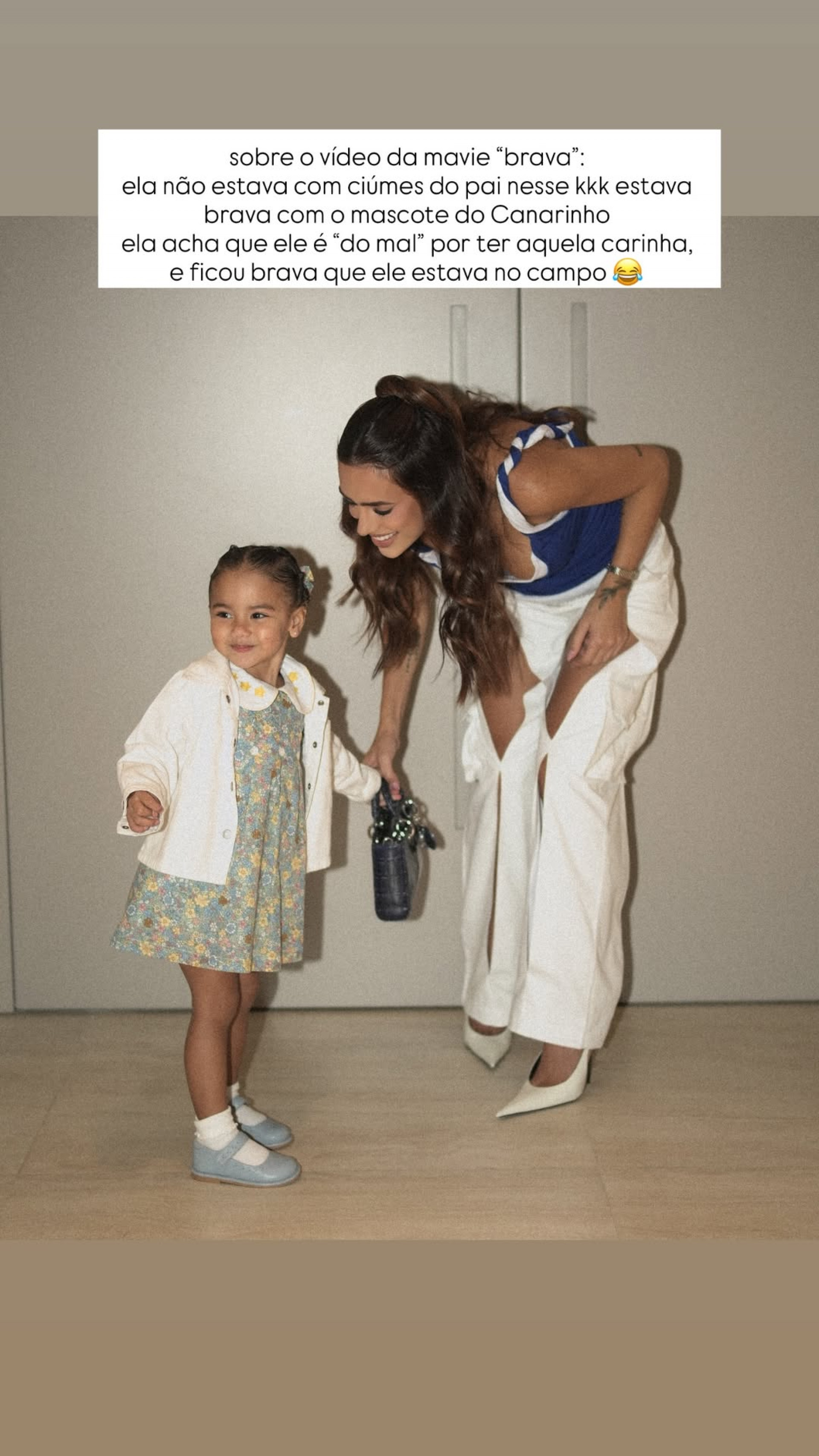 Mavie viraliza em jogo do Brasil e Bruna Biancardi esclarece reação da filha - Reprodução / Instagram