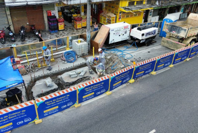 Obras da Águas do Rio vão beneficiar 130 mil pessoas na cidade