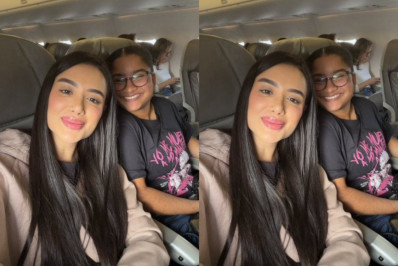 Milena e Jordana viajam lado a lado em voo - Reprodução / Instagram