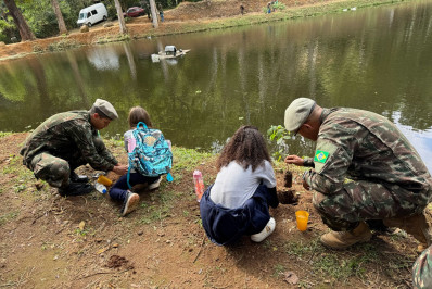 Ação educativa com alunos da rede municipal abre programação da Semana do Meio Ambiente no Lago de Corrêas