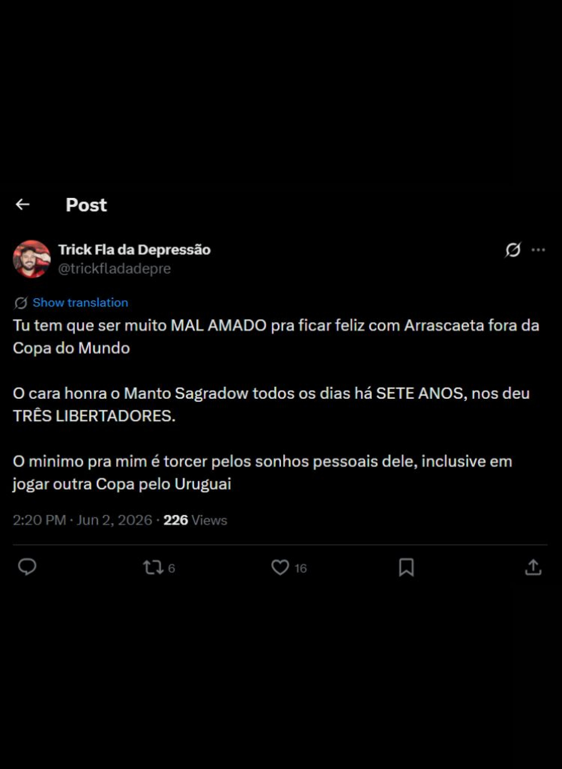 Flamenguistas reagem à lesão de Arrascaeta - Reprodução / X