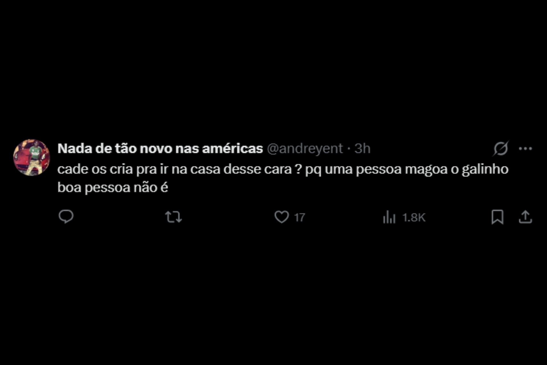 Fãs reagem a storie de Zico nas redes sociais - Reprodução / X