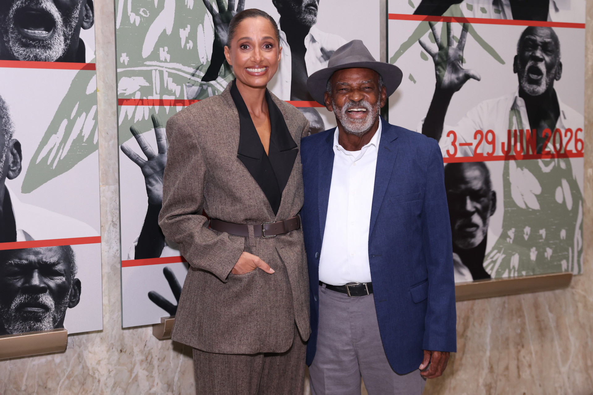 Camila e o pai, Antonio Pitanga - Roberto Filho / Brazil News