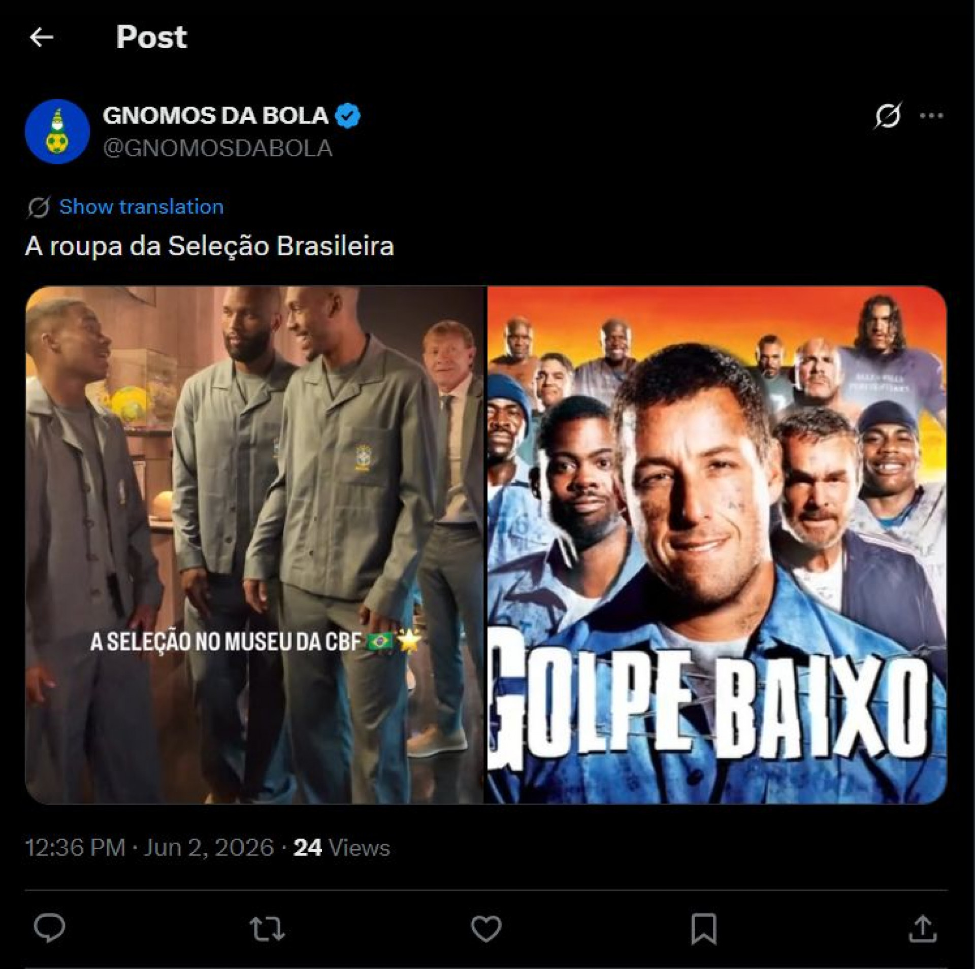 Traje de viagem da Seleção gerou memes - Reprodução / X