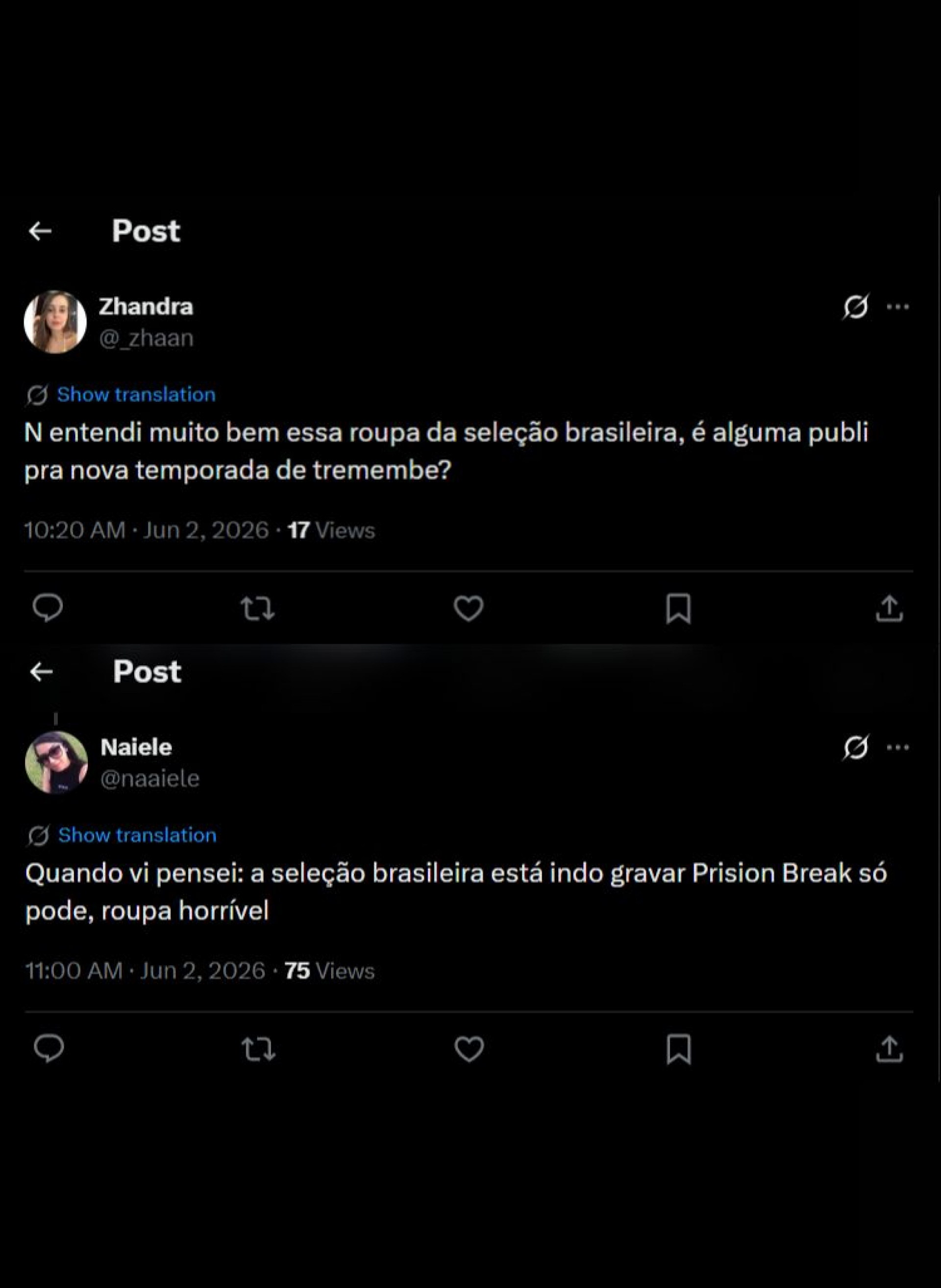 Traje de viagem da Seleção gerou memes - Reprodução / X