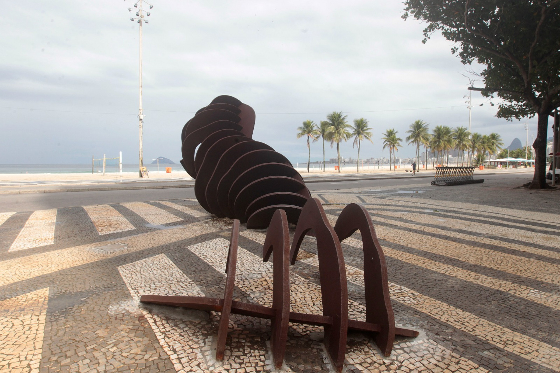 Escultura 'A Baleia', do artista Angelo Venosa - Reginaldo Pimenta / Ag&ecirc;ncia O Dia