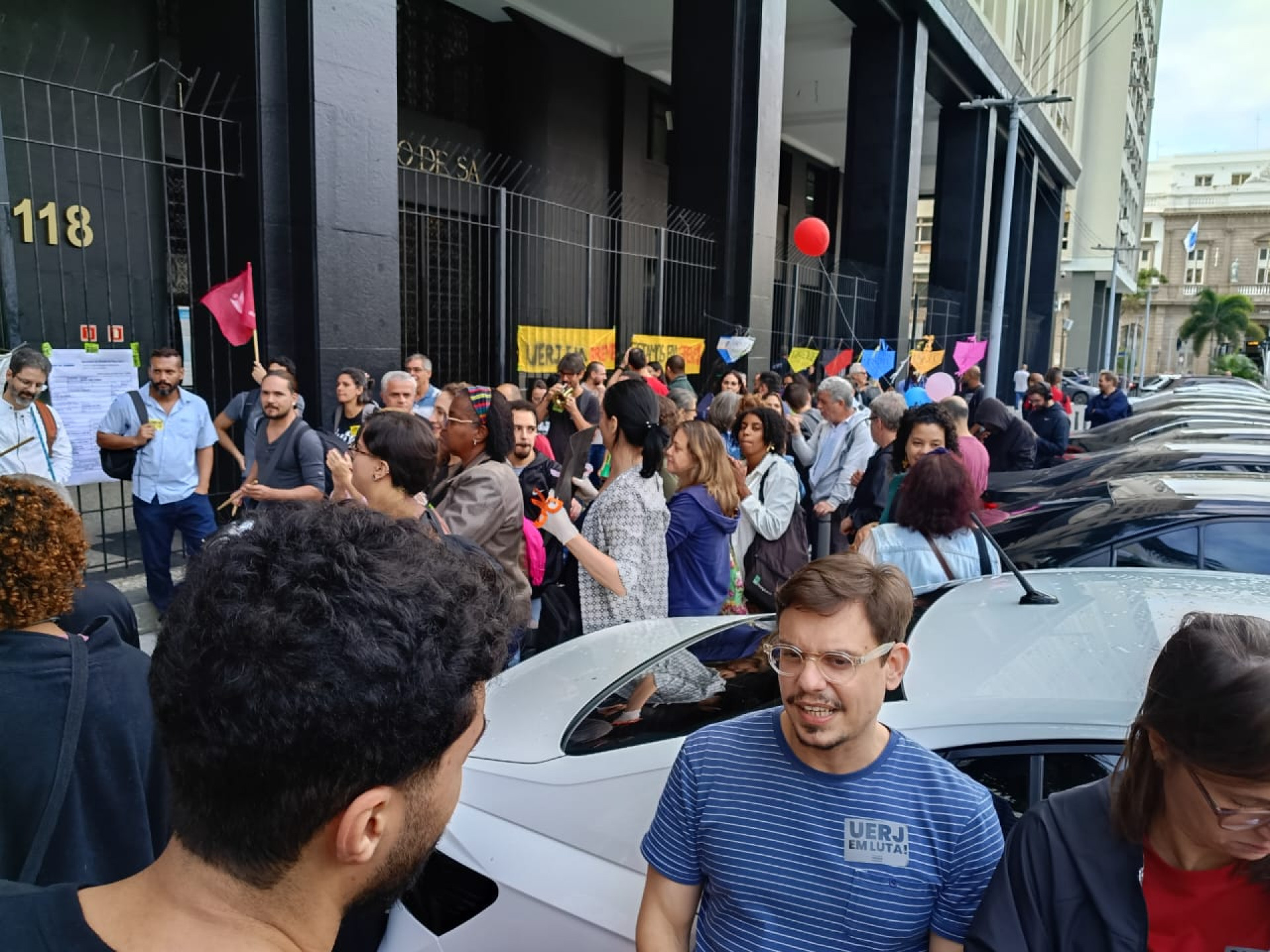 Grevistas da Uerj levam reivindicações à Seplag em nova rodada de negociações - Leonardo Brito/Agência O Dia