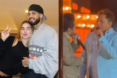 Leonardo reage a pergunta sobre possível volta de Zé Felipe e Virginia durante show