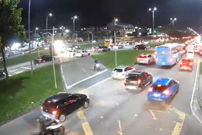 Colisão entre ônibus BRT e bicicleta elétrica termina com homem morto no Recreio