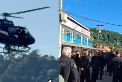 Força de Segurança cumpre determinação judicial e desobstrui acesso ao cais da Vila do Abraão, em Angra dos Reis