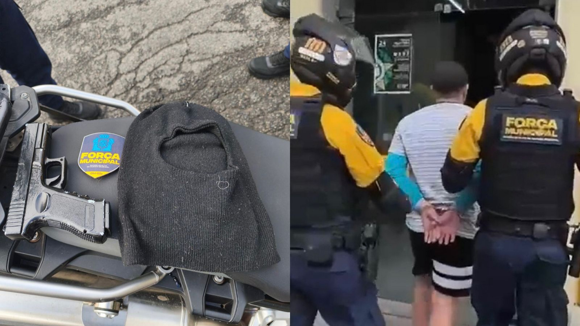 Em junho, adolescente foi apreendido com uma pistola falsa na Cidade Nova - Reprodu&ccedil;&atilde;o / For&ccedil;a Municipal