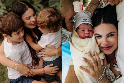 Sthefany Brito relata primeira noite com os três filhos: 'Rezando'