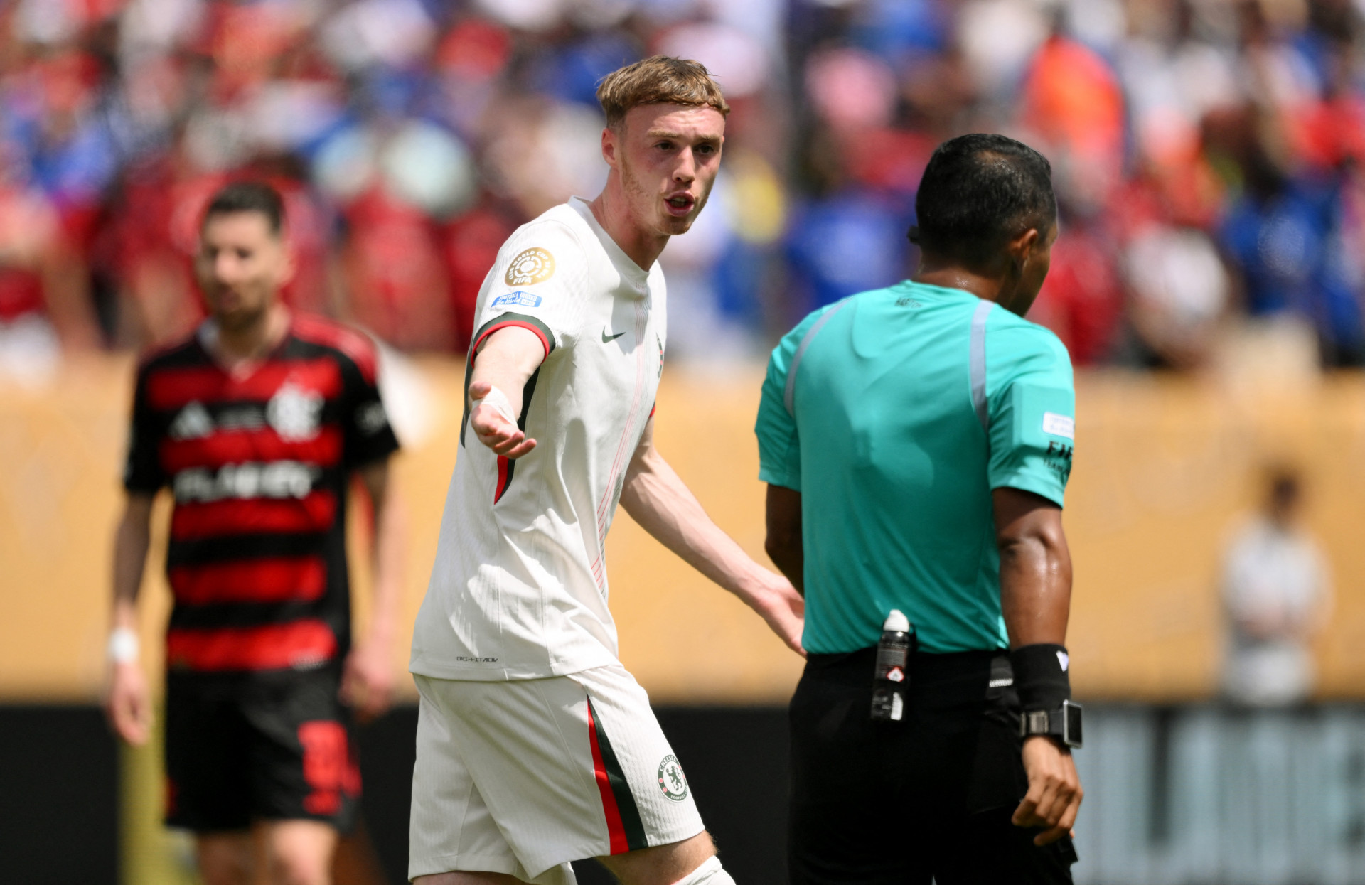 Cole Palmer enfrentou Flamengo e Fluminense no Super Mundial, em 2025 - David Ramos / AFP