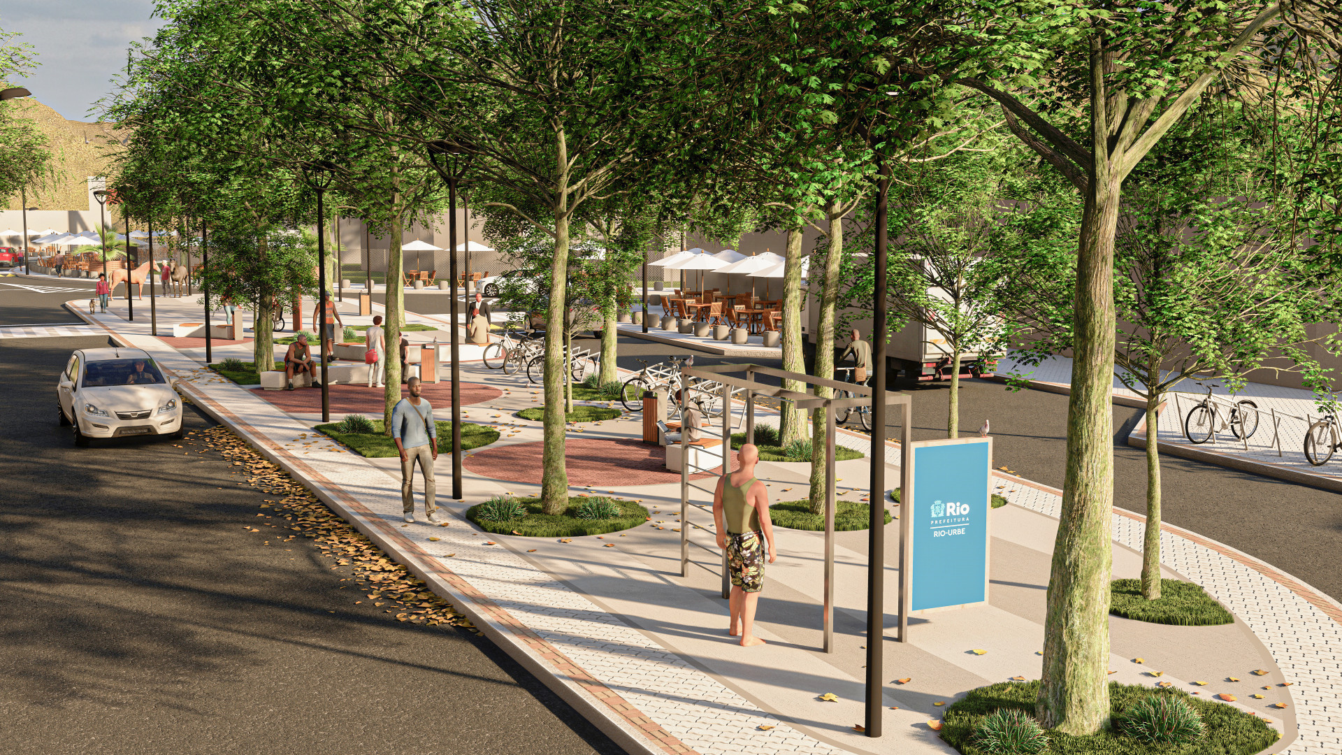 Projeto de revitalização do Polo Gastronômico do Rio da Prata, em Campo Grande - Divulgação/ Prefeitura do Rio