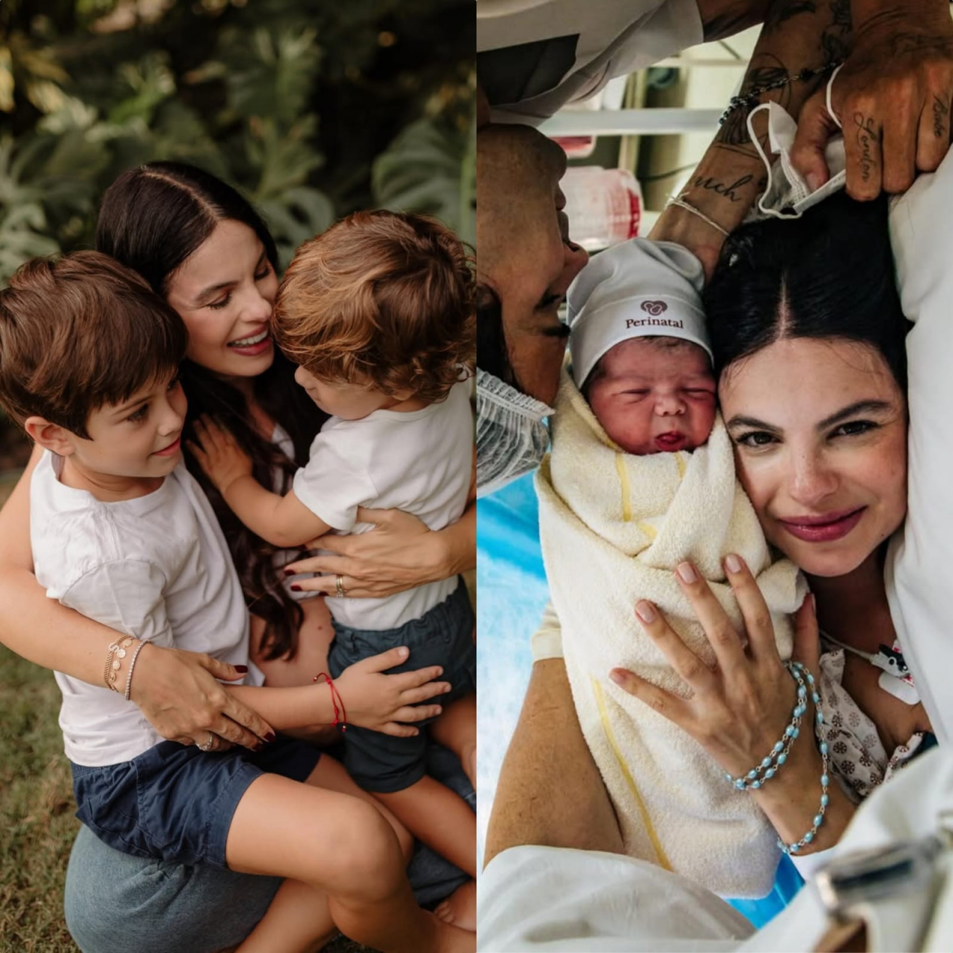 Sthefany Brito relata primeira noite com os filhos, Enrico, Vicenzo e Filippo - Reprodução / Instagram