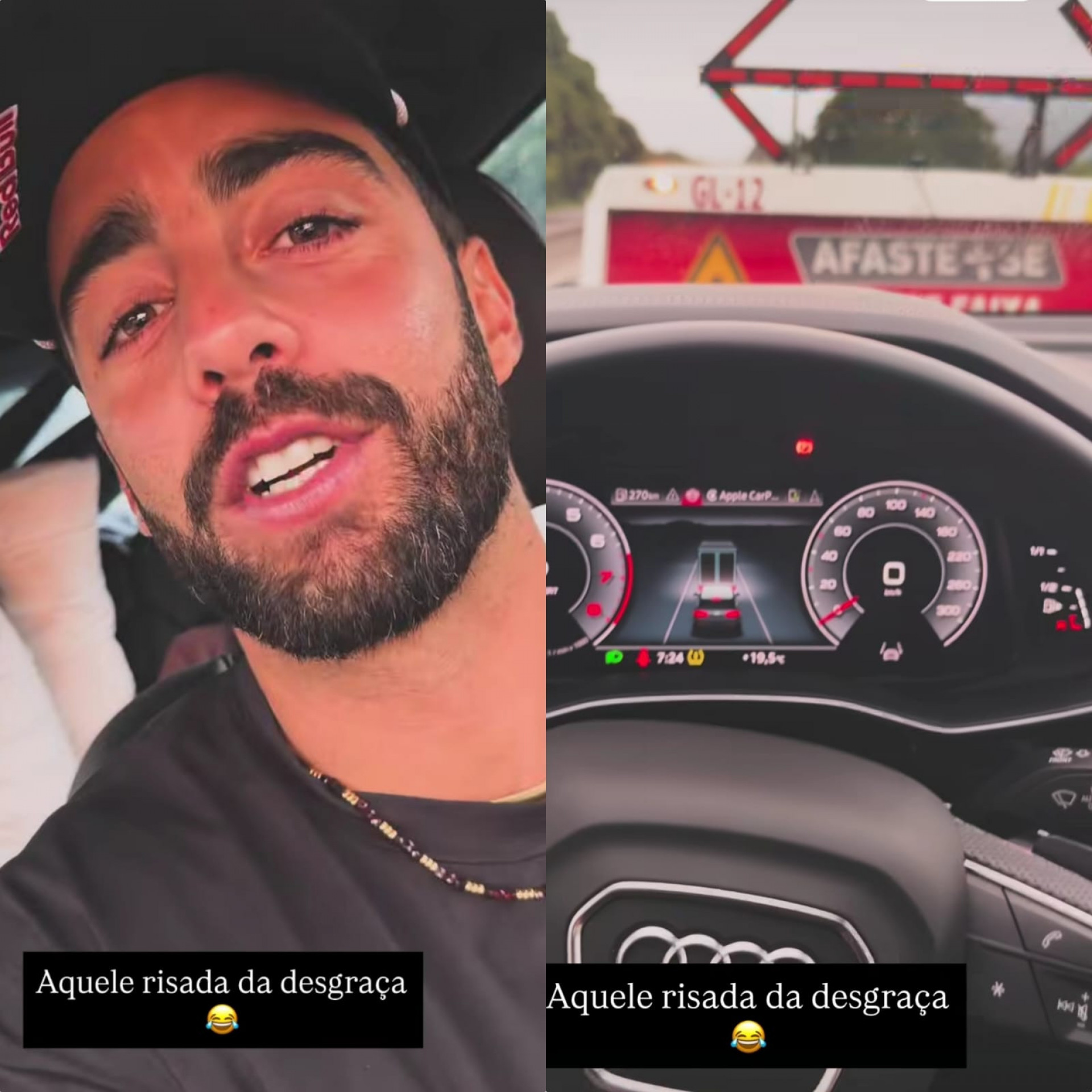 Pedro Scooby tem carro rebocado durante viagem em família - Reprodução de vídeo / Instagram