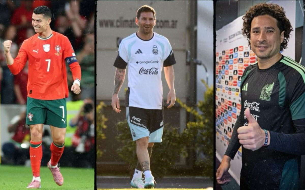 Cristiano Ronaldo, Lionel Messi e Guillermo Ochoa