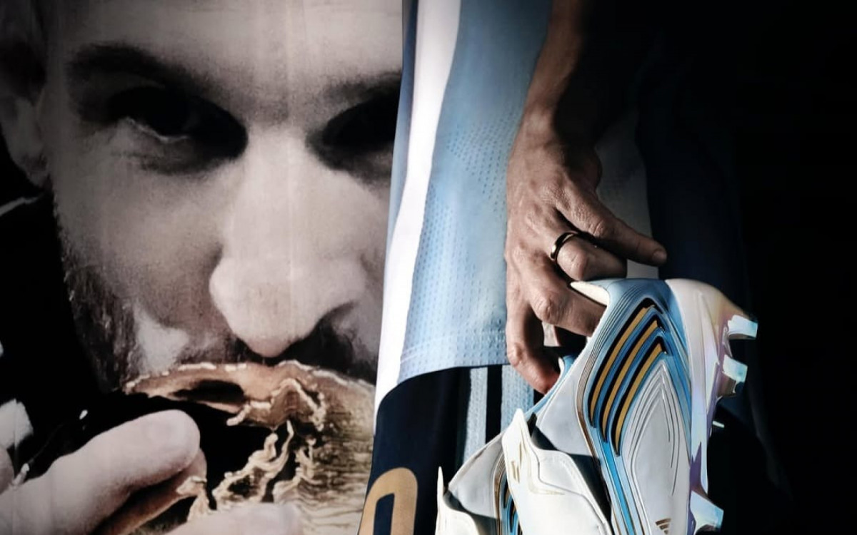 Adidas divulgou imagens da chuteira que Messi usar&aacute; na Copa