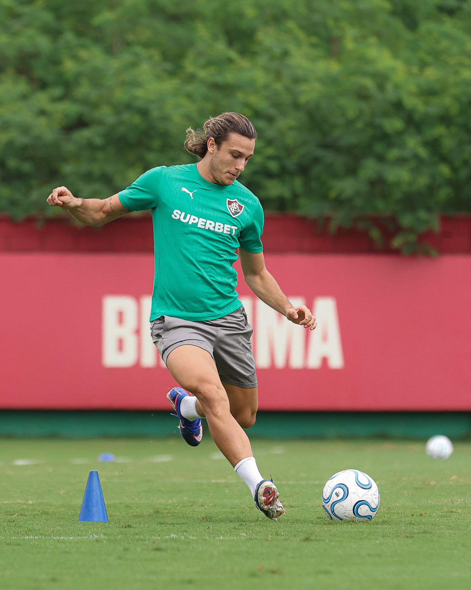 Agustin Canobbio em treino do Fluminense