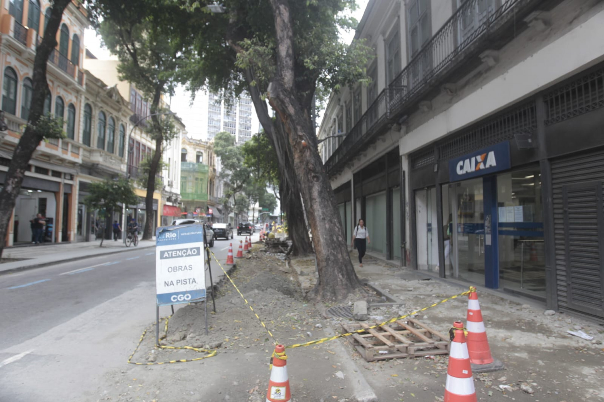 Obras na Rua da Carioca v&atilde;o tranformar a via na Rua da Cerveja - Reginaldo Pimenta / Ag&ecirc;ncia O Dia