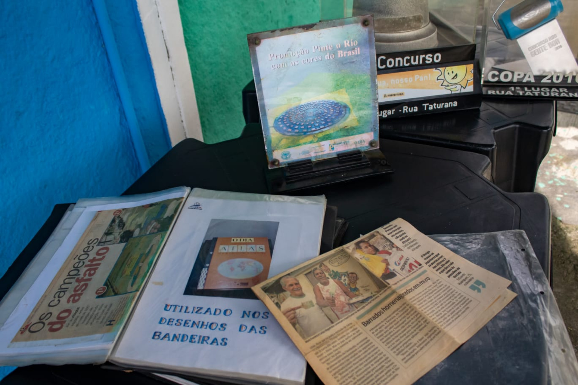 Prêmios conquistados pela decoração na Rua Taturana - Érica Martins/Agência O DIA